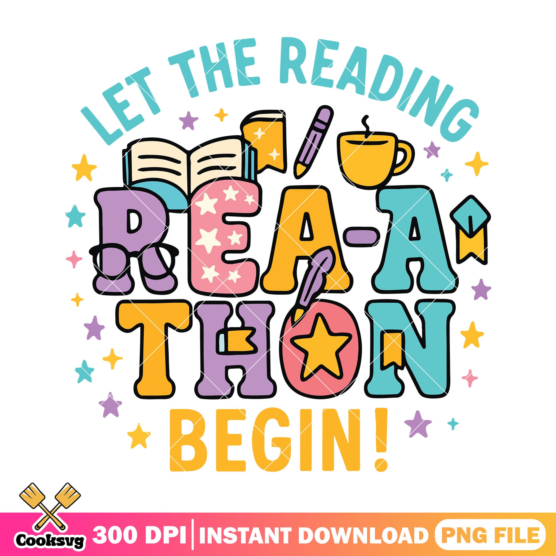 Rea-athon begin png, back to school day png, let the reading png