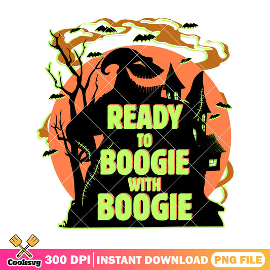 Ready to boogie with boogie png, horror disney png, scary cartoon png