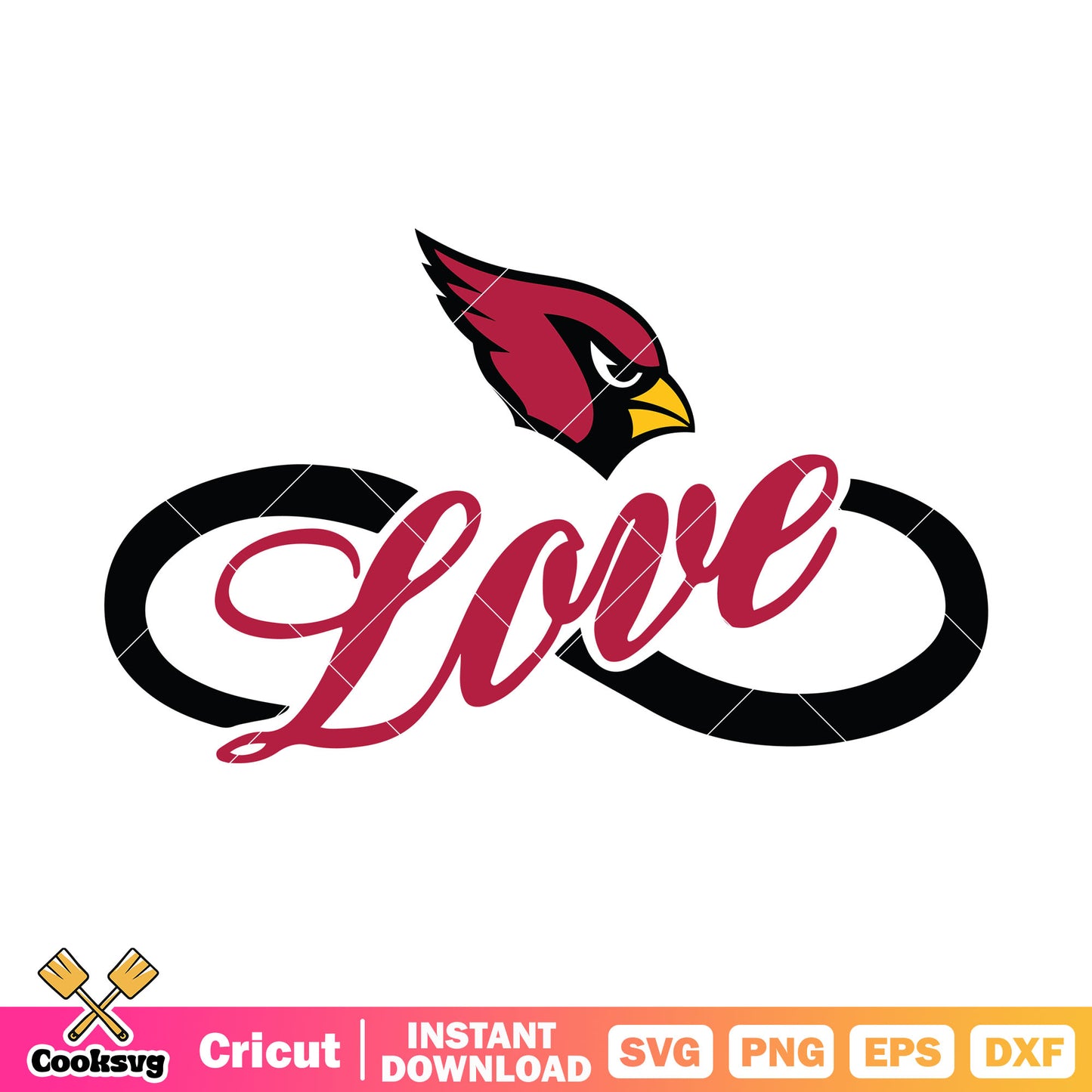 Red arizona cardinals bird svg, nfl football team svg, west nfc svg