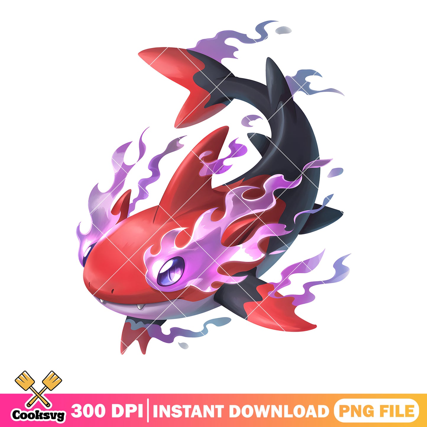 Red black shark pokemon png, fakemon png, pokemon gifts png