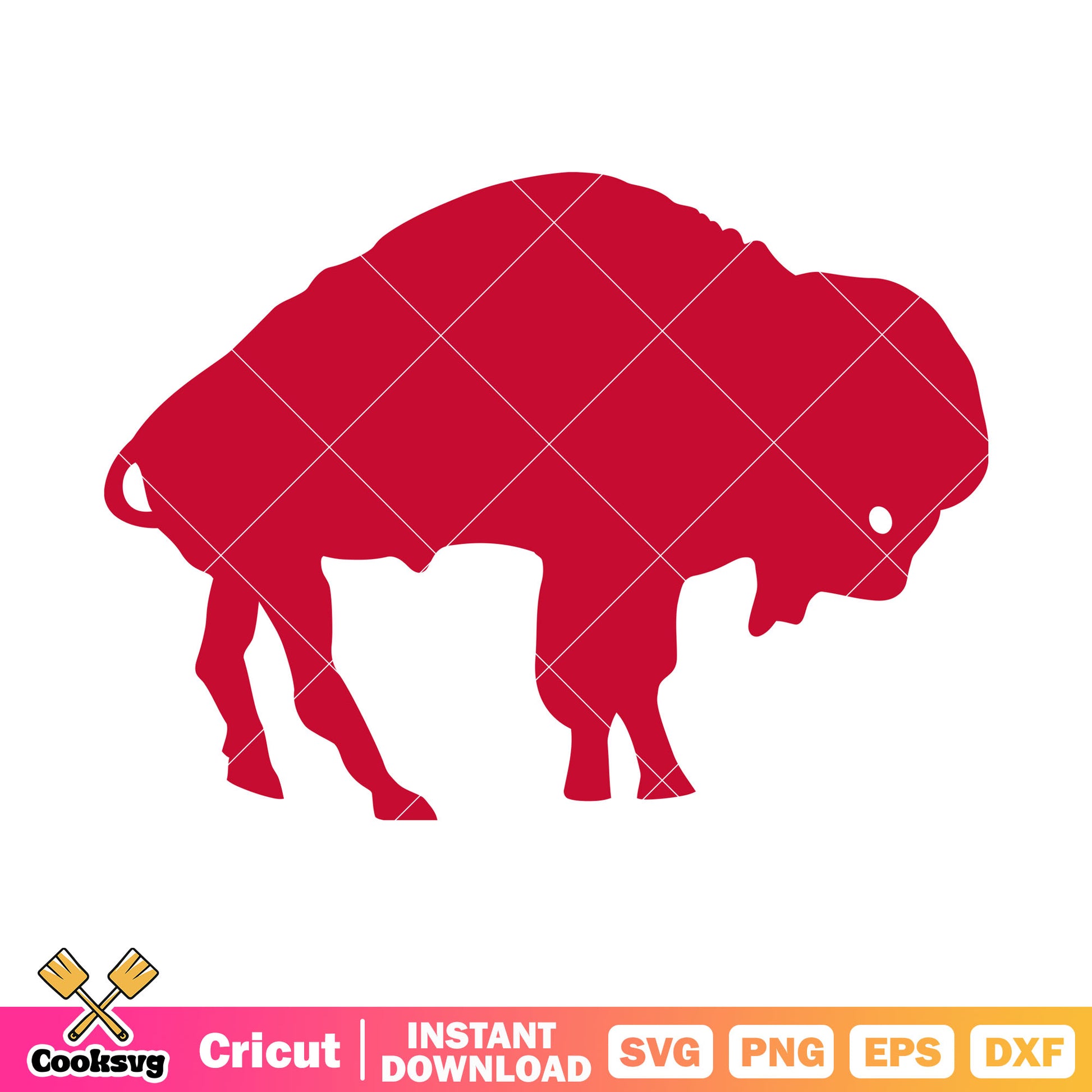 Red buffalo logo svg, buffalo bills svg, nfl teams​ svg