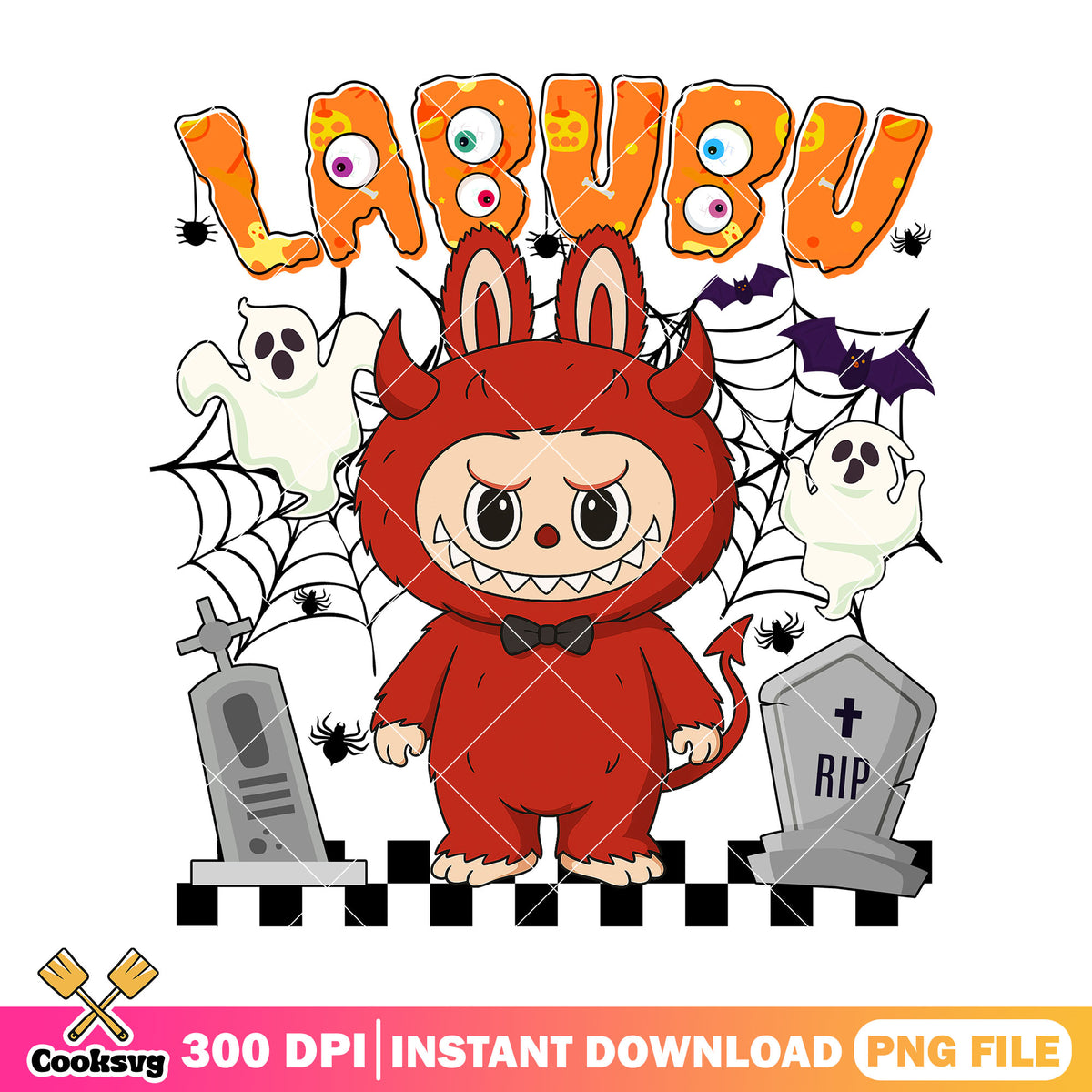 Red evil labubu png, labubu costume png, popmart labubu png – Cooksvg