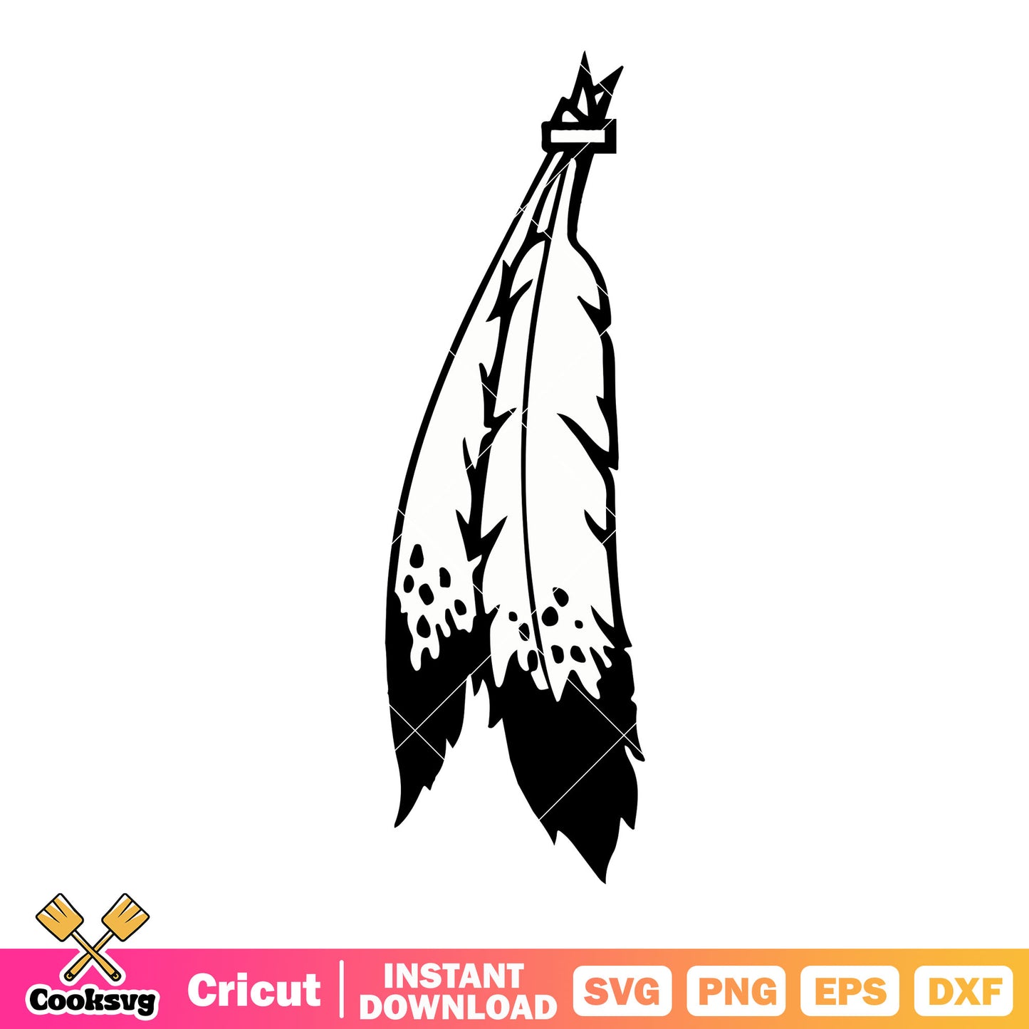 Redskin bird feather svg, washington redskin svg, america football svg