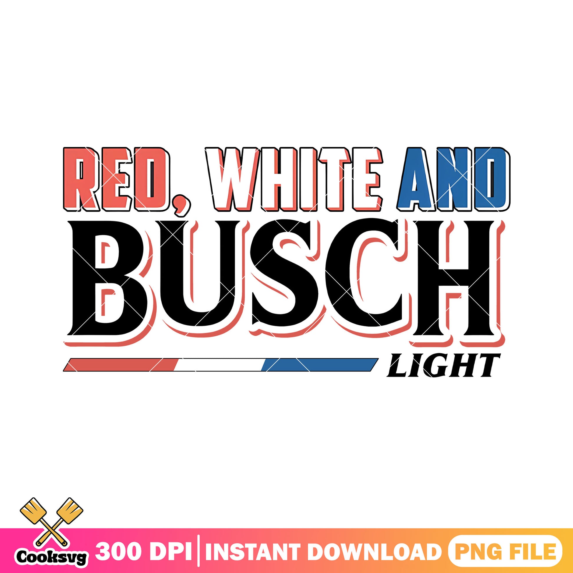 Red white busch logo png, red white america png, busch apple png