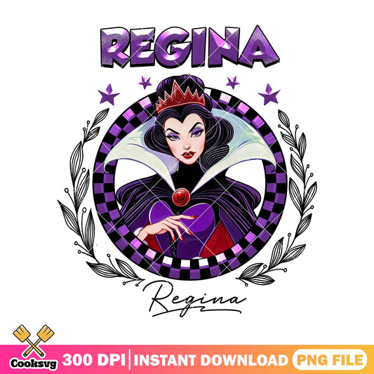 Regina signature png, snow white png, disney villains png