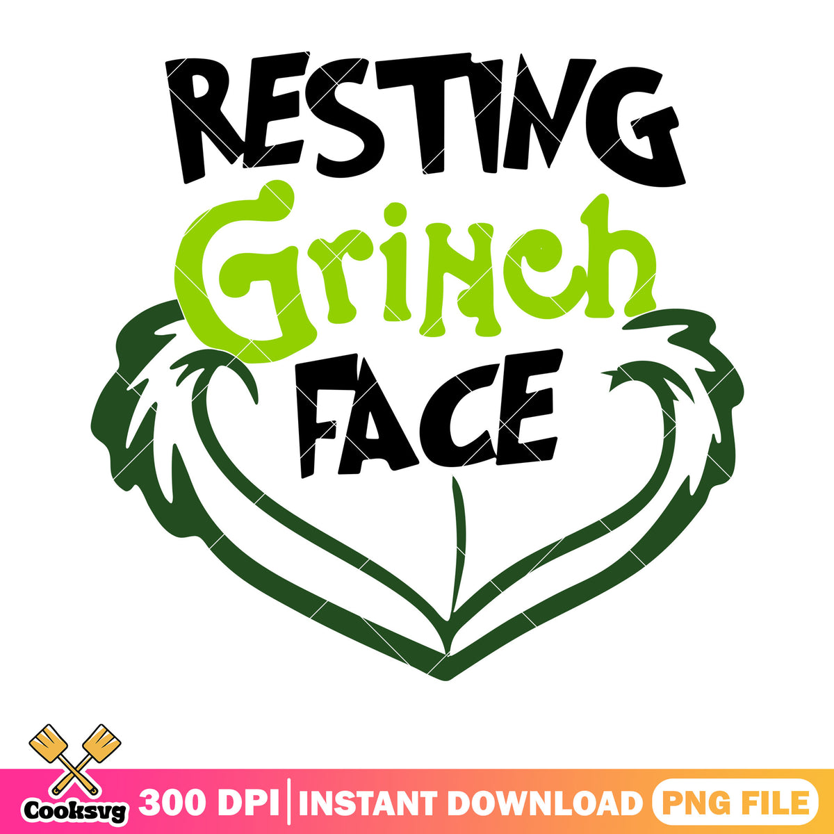 Resting grinch face png, xmas png, how grinch stole the christmas png