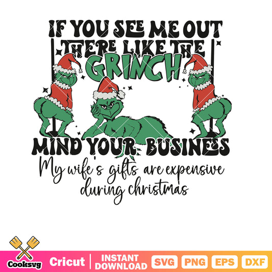 Retro Funny Christmas Grinch Quotes svg design, grinch quotes svg, retro christmas svg