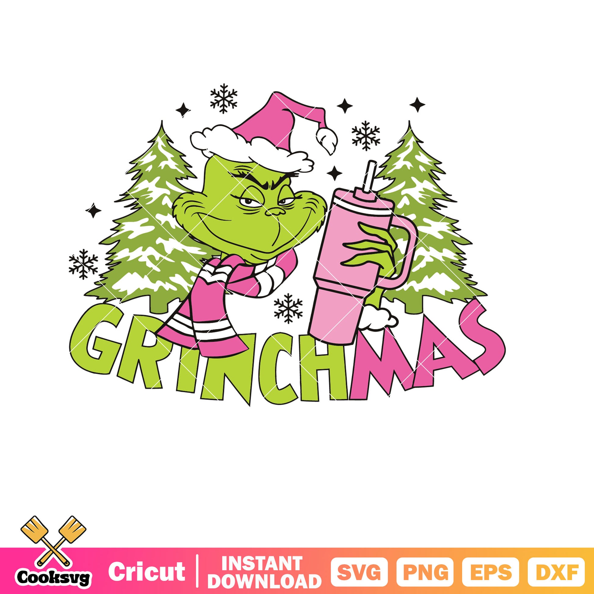 Retro Grinchmas Boojee Grinch christmas svg, bougie grinch svg, pink grinch svg