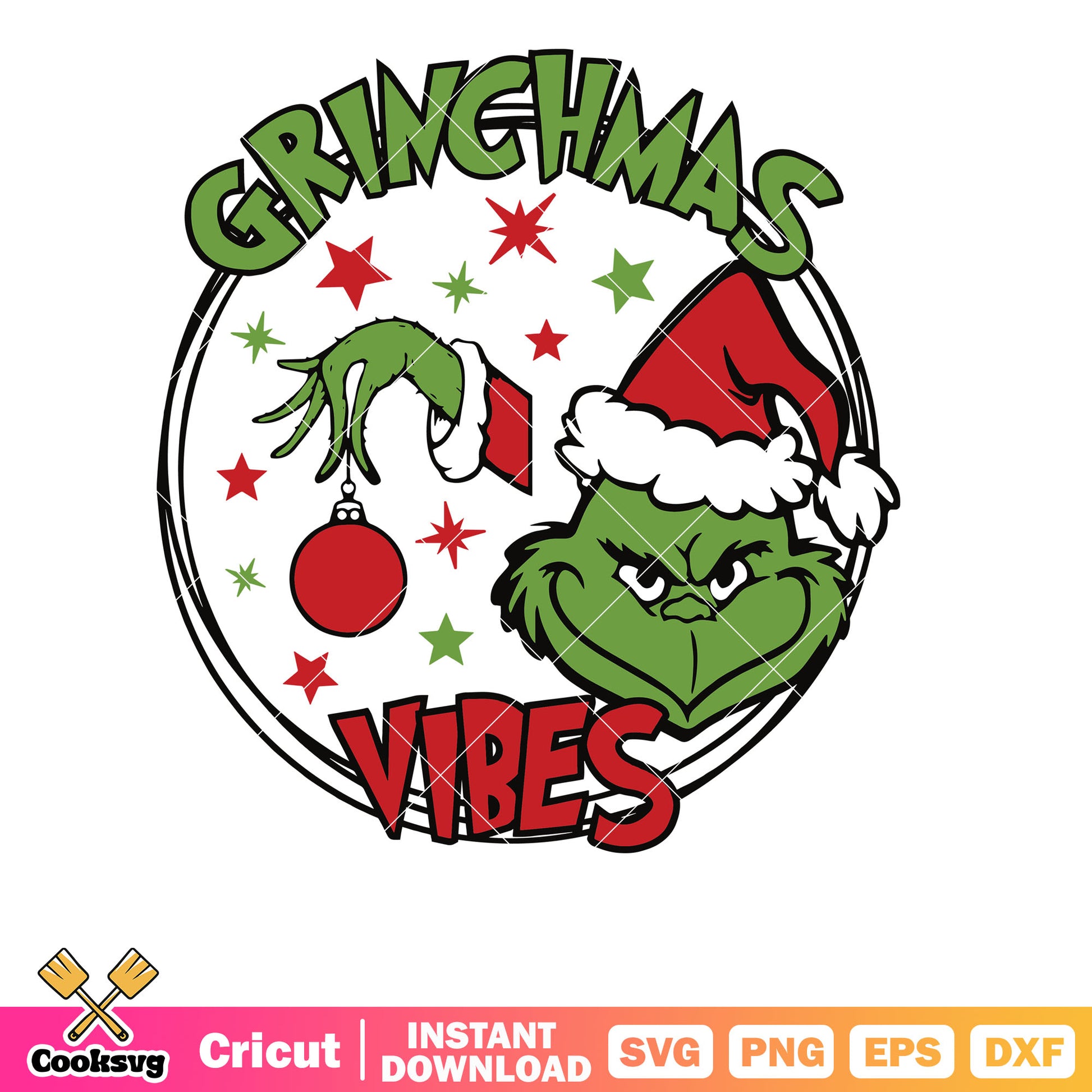 Retro Grinchmas Vibes Cosplay Santa svg design, christmas vibes svg​