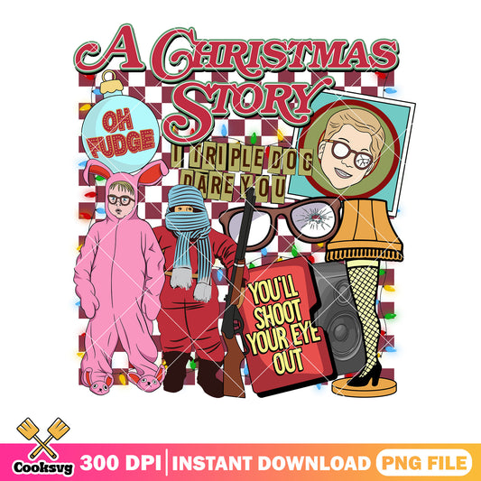 Retro Groovy A Christmas Story Movie png, ralphie parker png, xmas png
