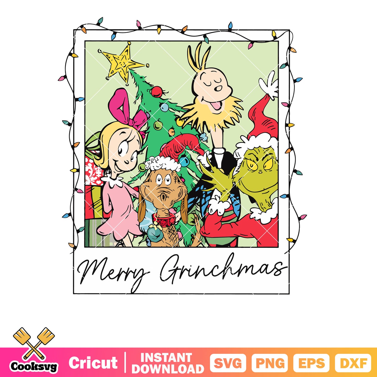 Retro Merry Grinchmas Friends svg design, retro christmas svg, merry grinchmas svg