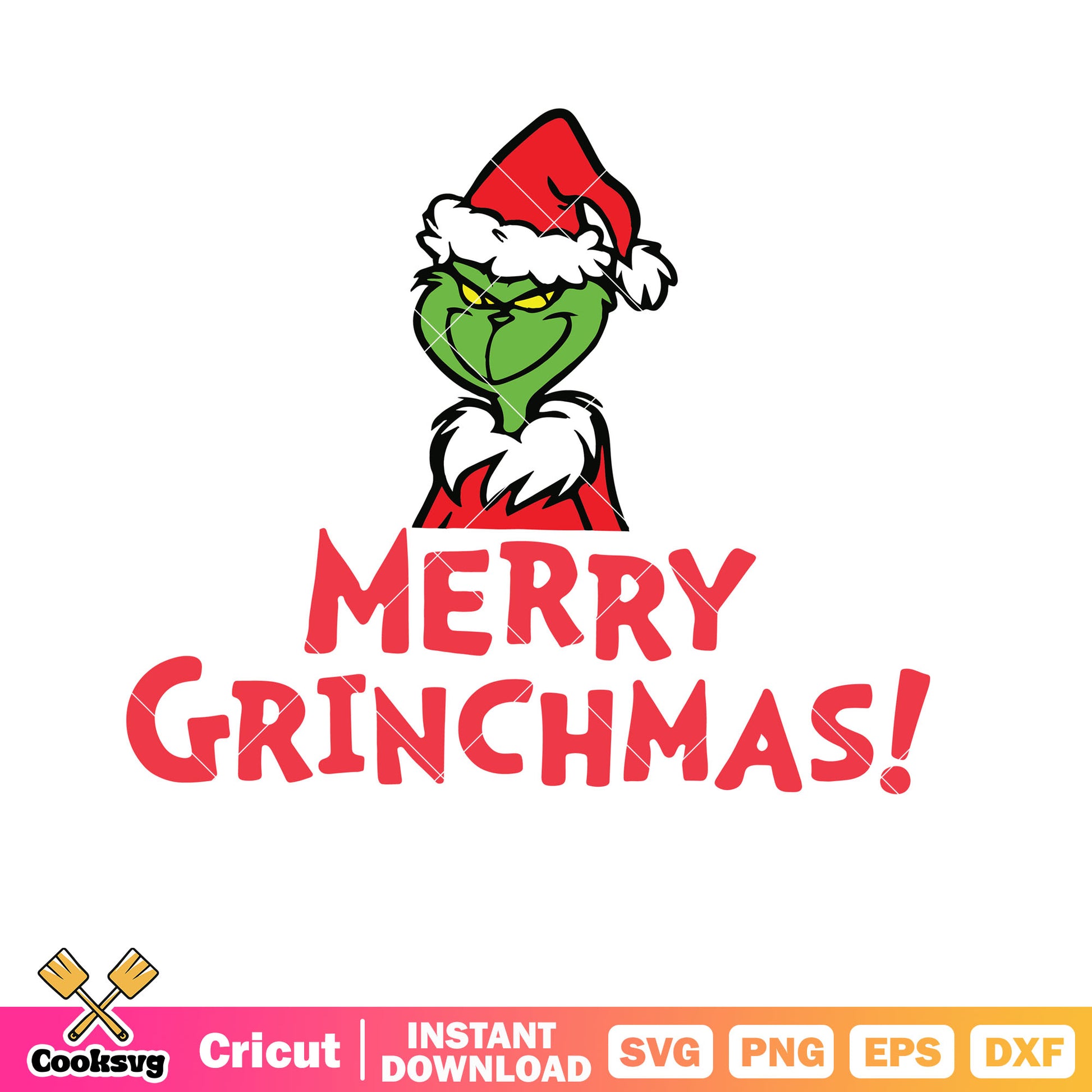 Retro Merry Grinchmas Santa Hat svg christmas, merry grinchmas svg