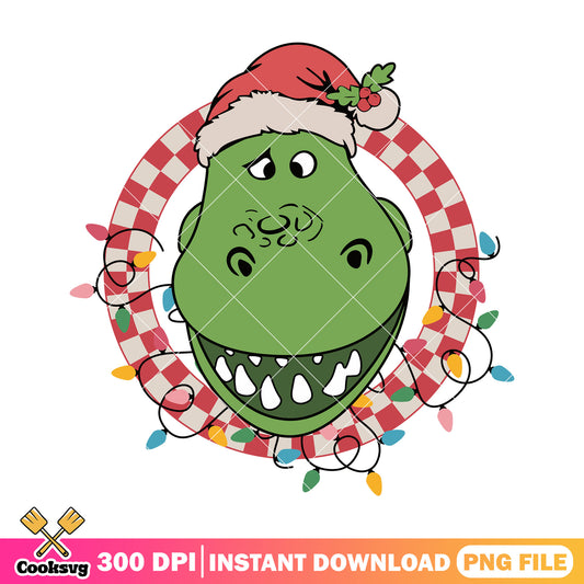 Rex head toy story christmas png