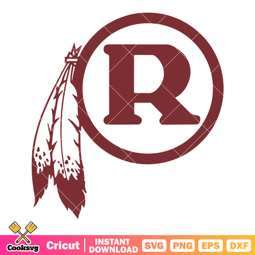R feather logo nfl svg, Washington football team svg, nfl logo svg