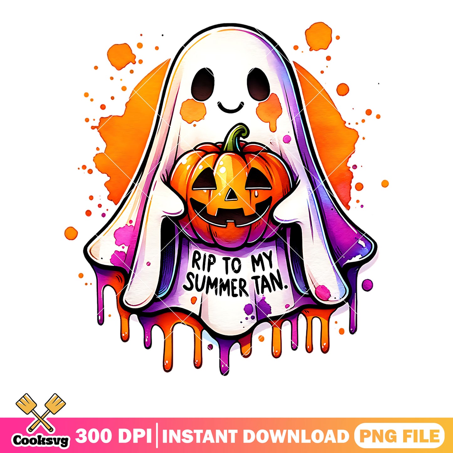 Rip to my summer tan png, jack o lantern png, scary halloween png
