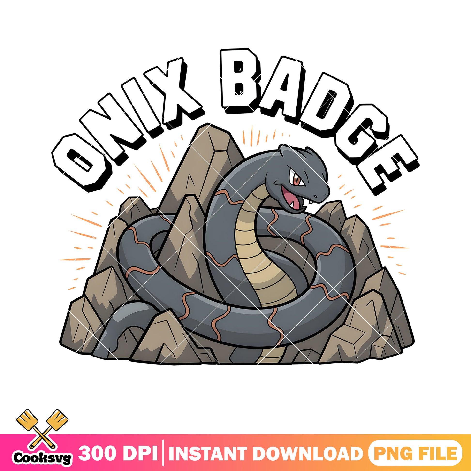 Rock snake onix bagde png, pokemon onix png, cute pokemon png