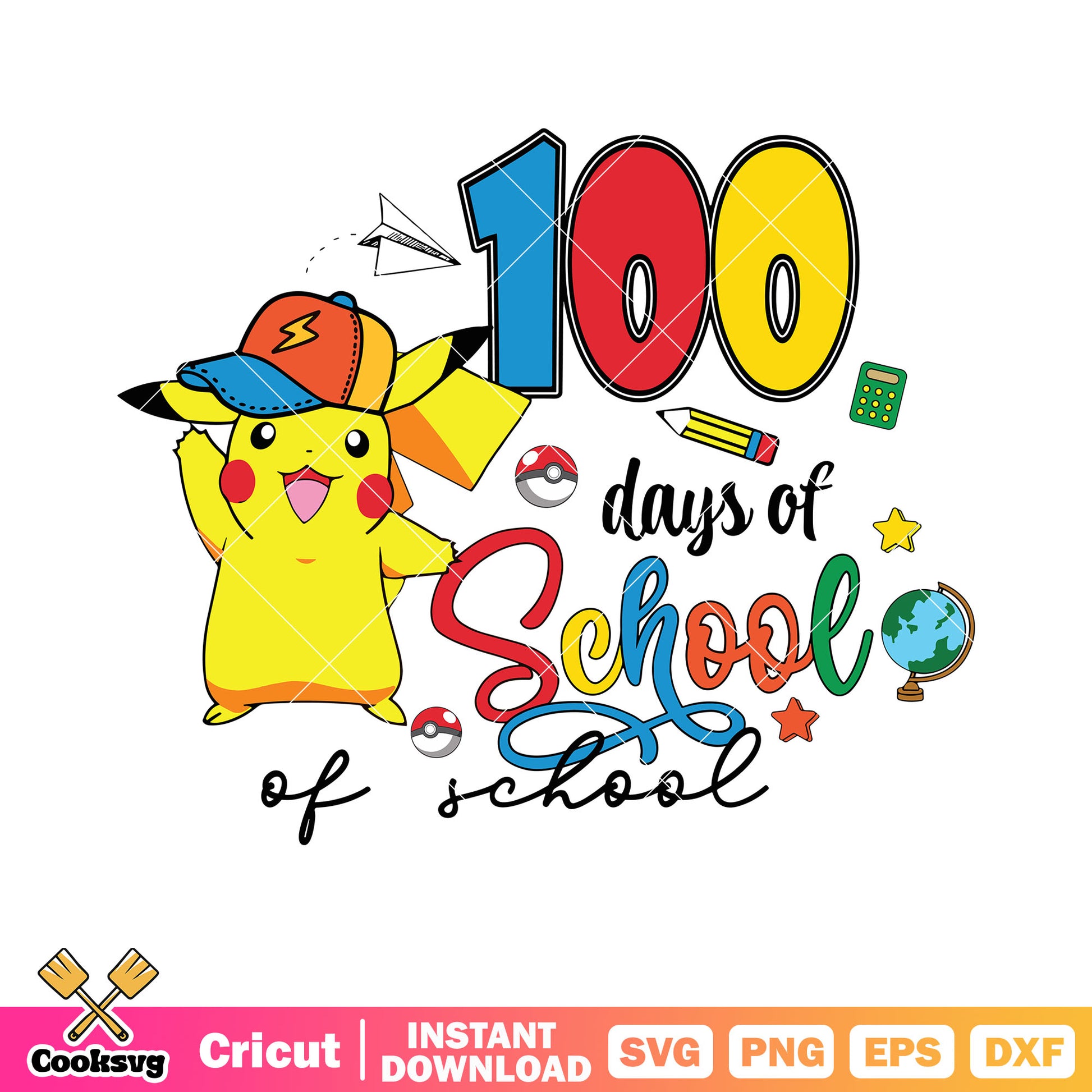 Rotating globe svg, poke ball svg, ​pikachu character svg