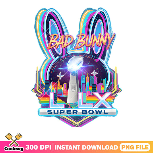 Rugby ball bunny town png, super bowl​ png, bad bunny png