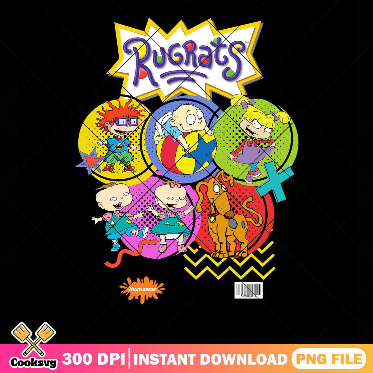 Chuck E Rug Rats Rugrats the family png, Chuckie Finster png, Retro style png – Cooksvg