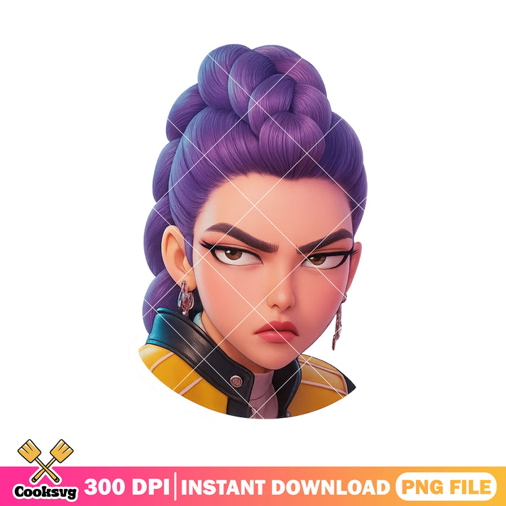 Rumi angry face png, rumi huntrix png, kpop demon hunters png – Cooksvg