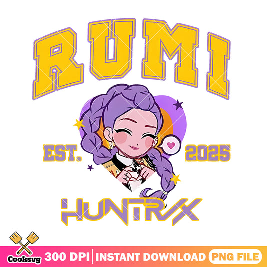 Rumi est 2025 huntrix png, huntrix kpop png, rumi huntrix png