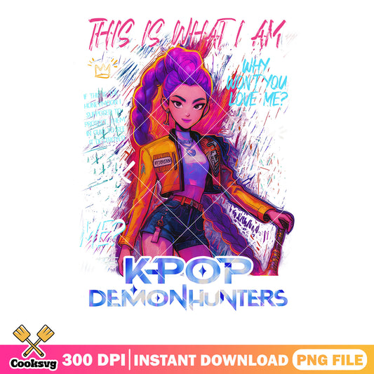 Rumi golden rythm design png, kpop rumi png, huntrix song png