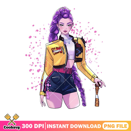 Rumi hunter the demon png, kpop demon hunter png, huntrix kpop png