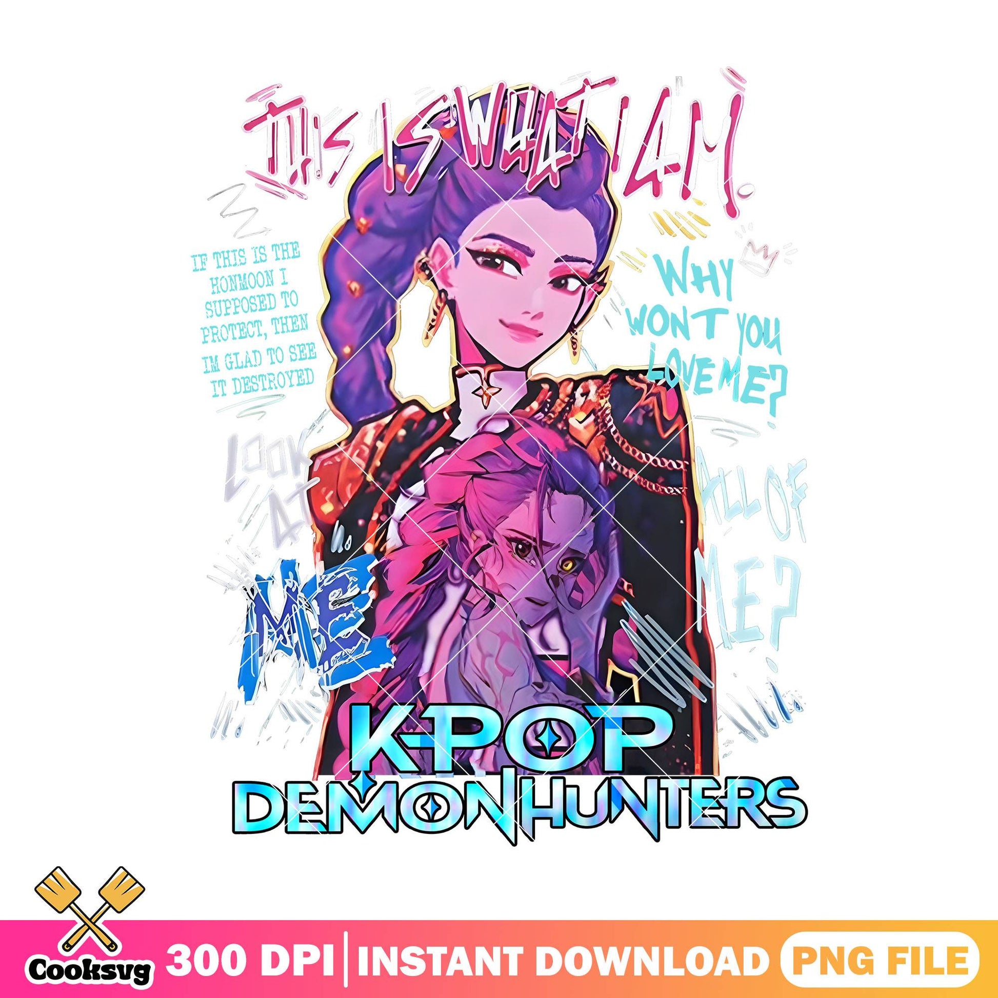 Rumi huntrix cold design png, huntrix girl png, rumi huntrix png
