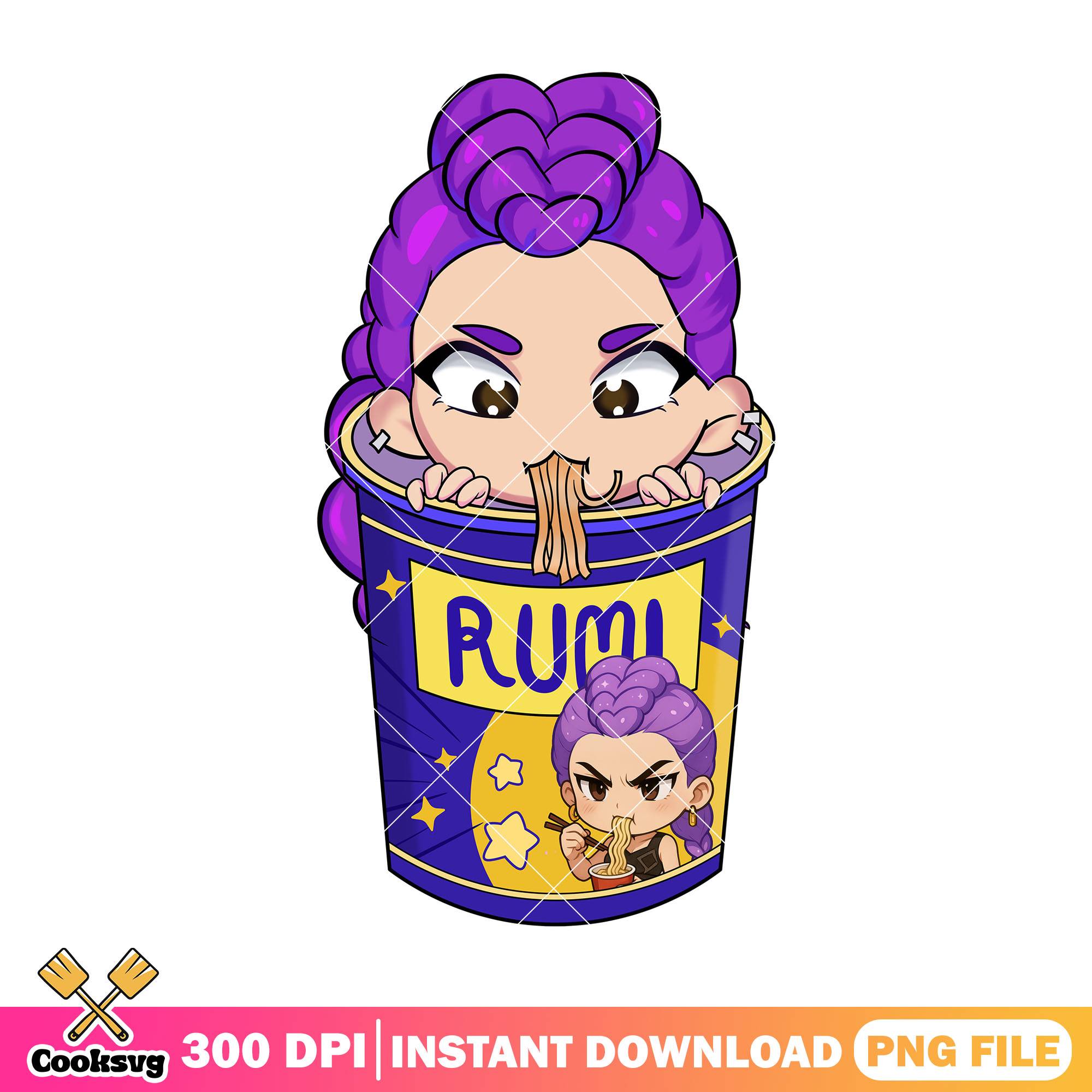 Rumi huntrix ramyeon png, huntrix kpop png, kpop demon hunters png ...