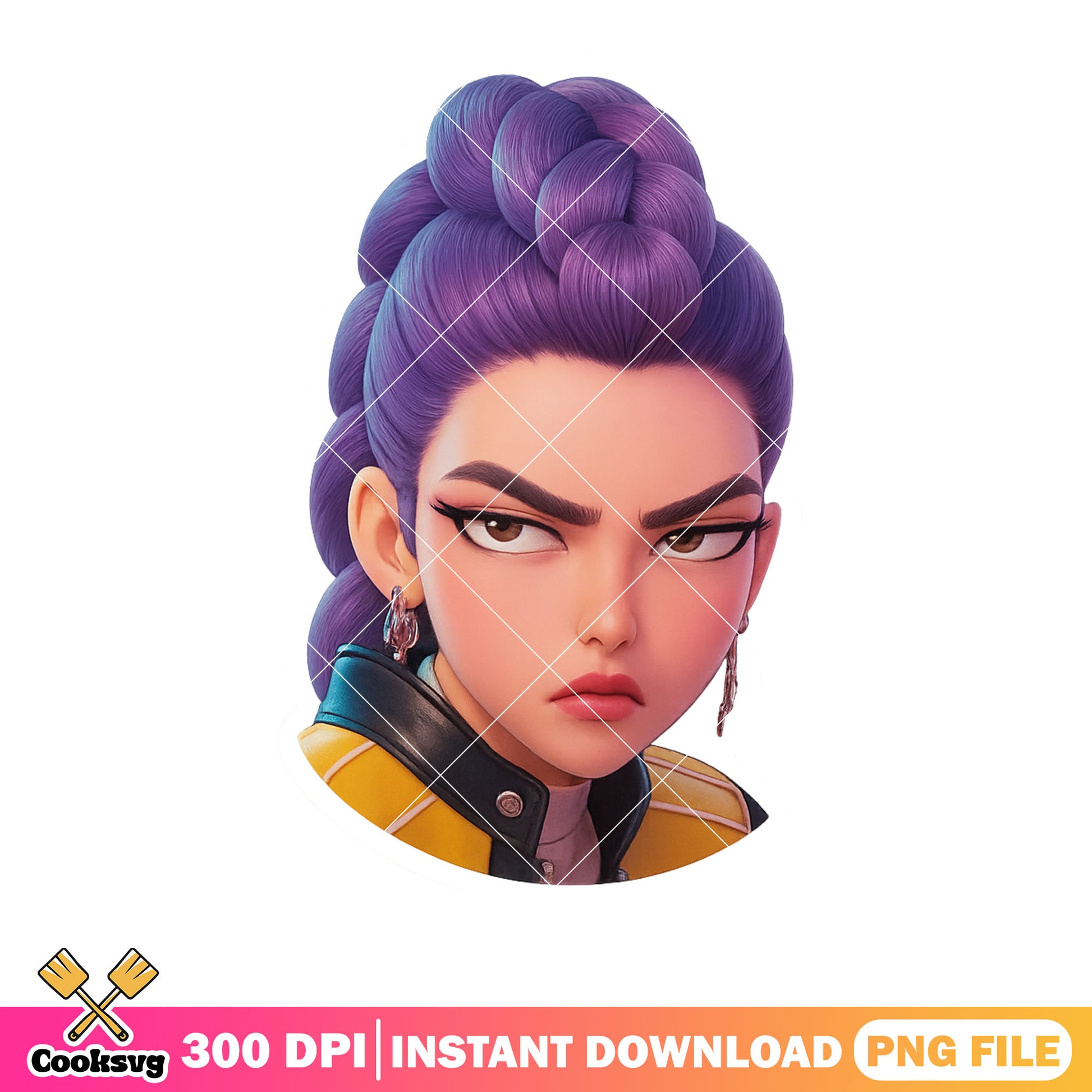 Rumi huntrx kpop 3d png, logo rumi png, rumi 3d logo png