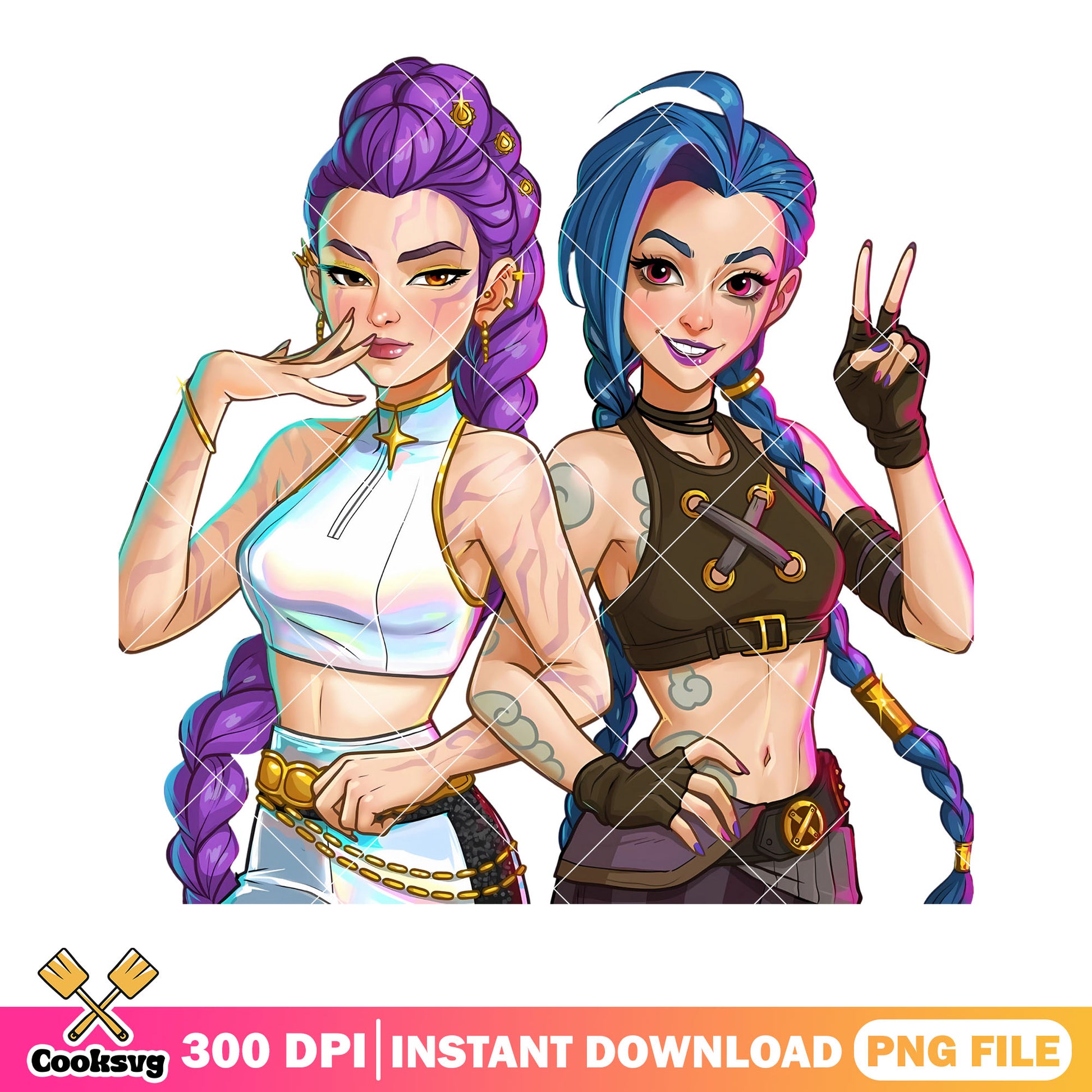 Rumi jinx kpop png, anime jinx  poster png, pose rumi jinx png