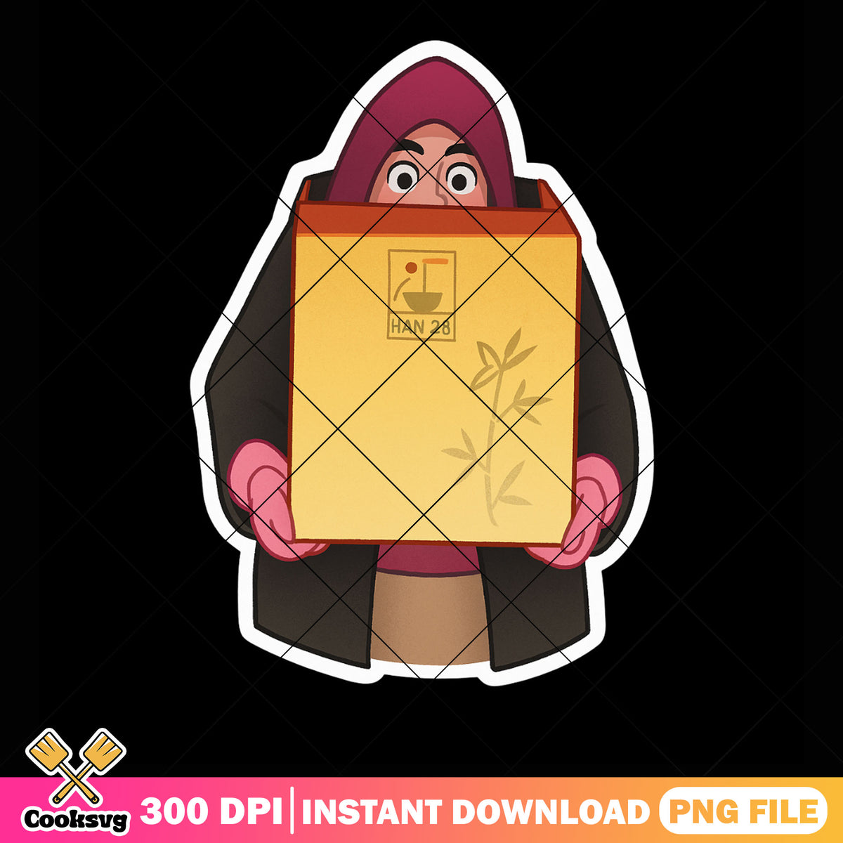 Rumi sneeky png sticker, kpop demon hunters png, rumi huntrix png