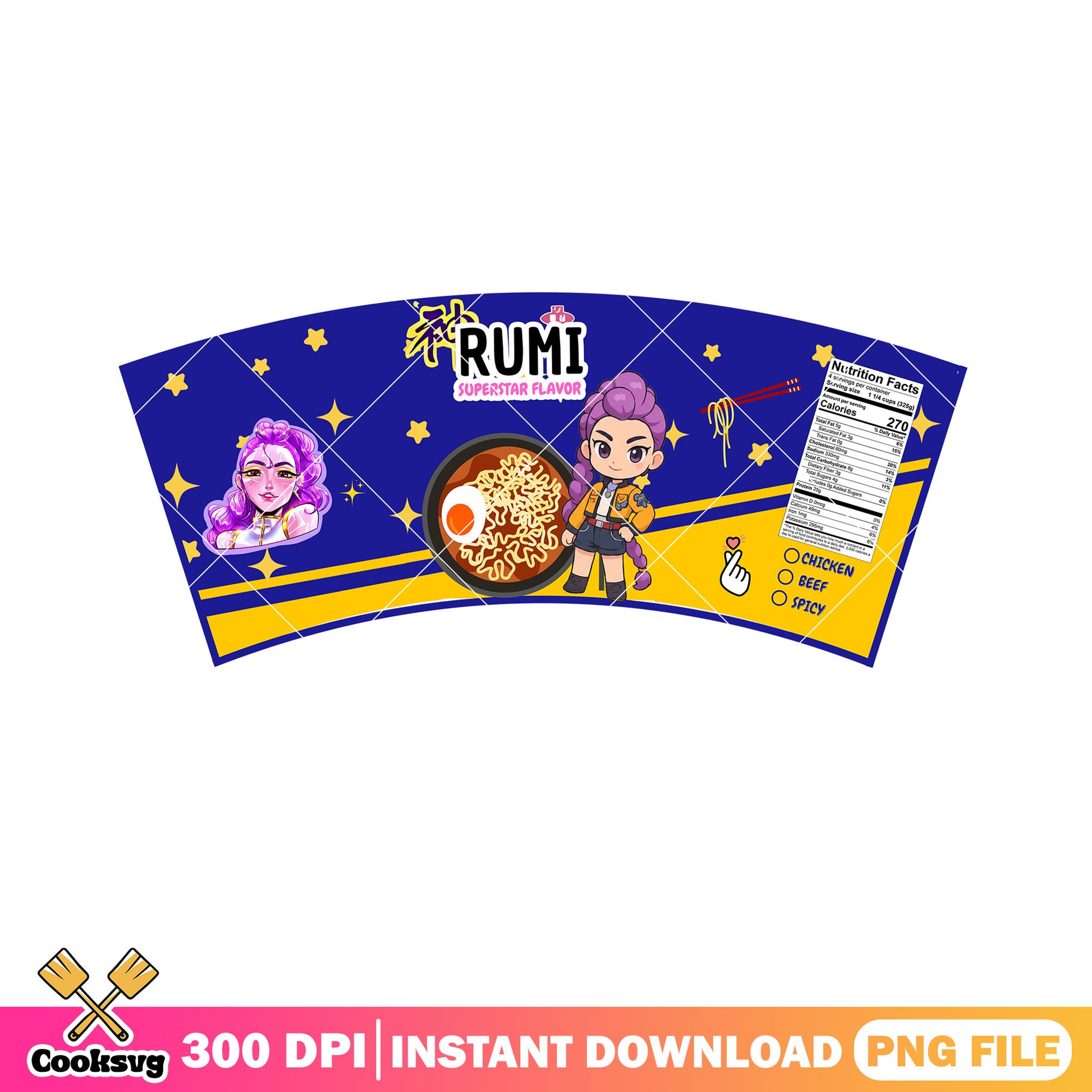 Rumi superstar flavor png, huntrix png, kpop demon hunter png