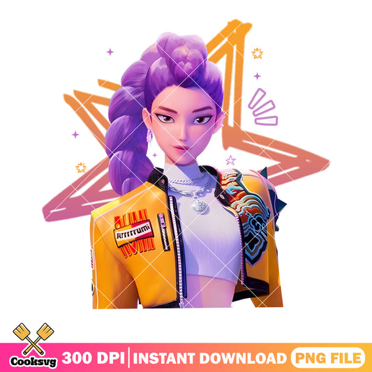 Rumi the slay one png, huntrix girl png, rumi huntrix png