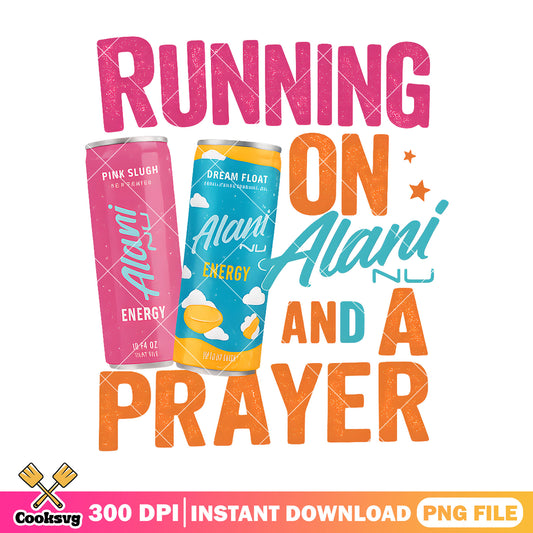 Running on alani and prayer png, alani energy drink​ png