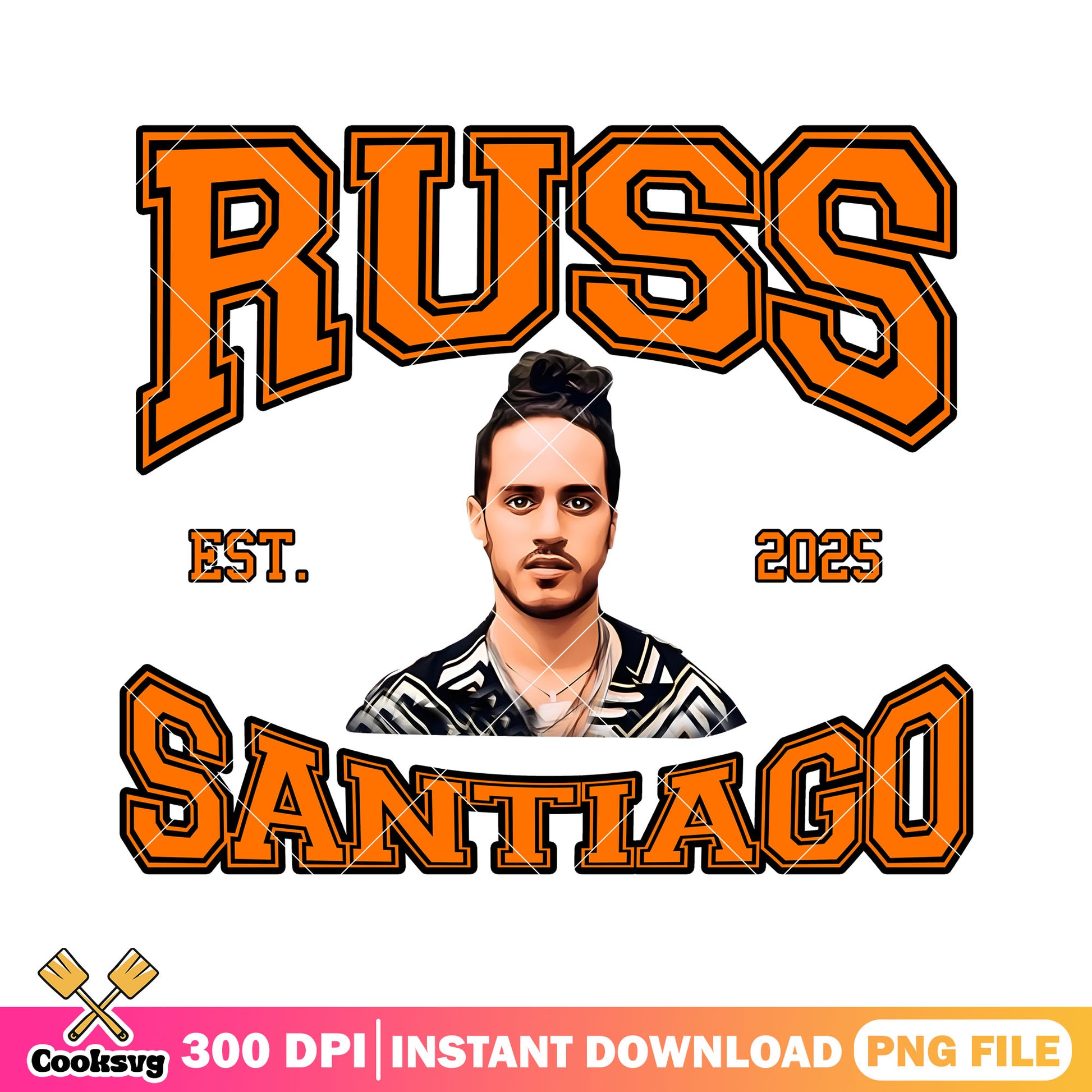 Russ santiago est 2025 png, Wild tour tshirt png, russ rapper png