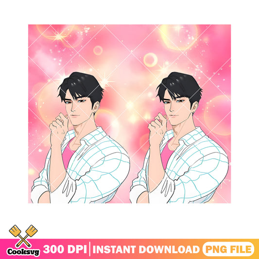 Saja boy pink poster png, members saja kpop png, visul boyfriend png