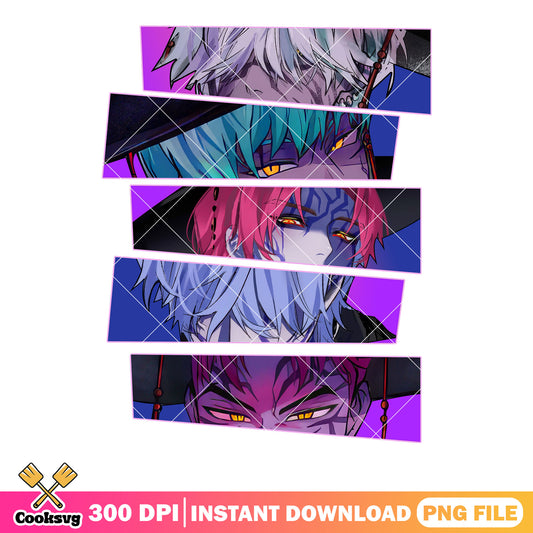 Saja boys band eyes png, saja boys png, demon hunters​ kpop png