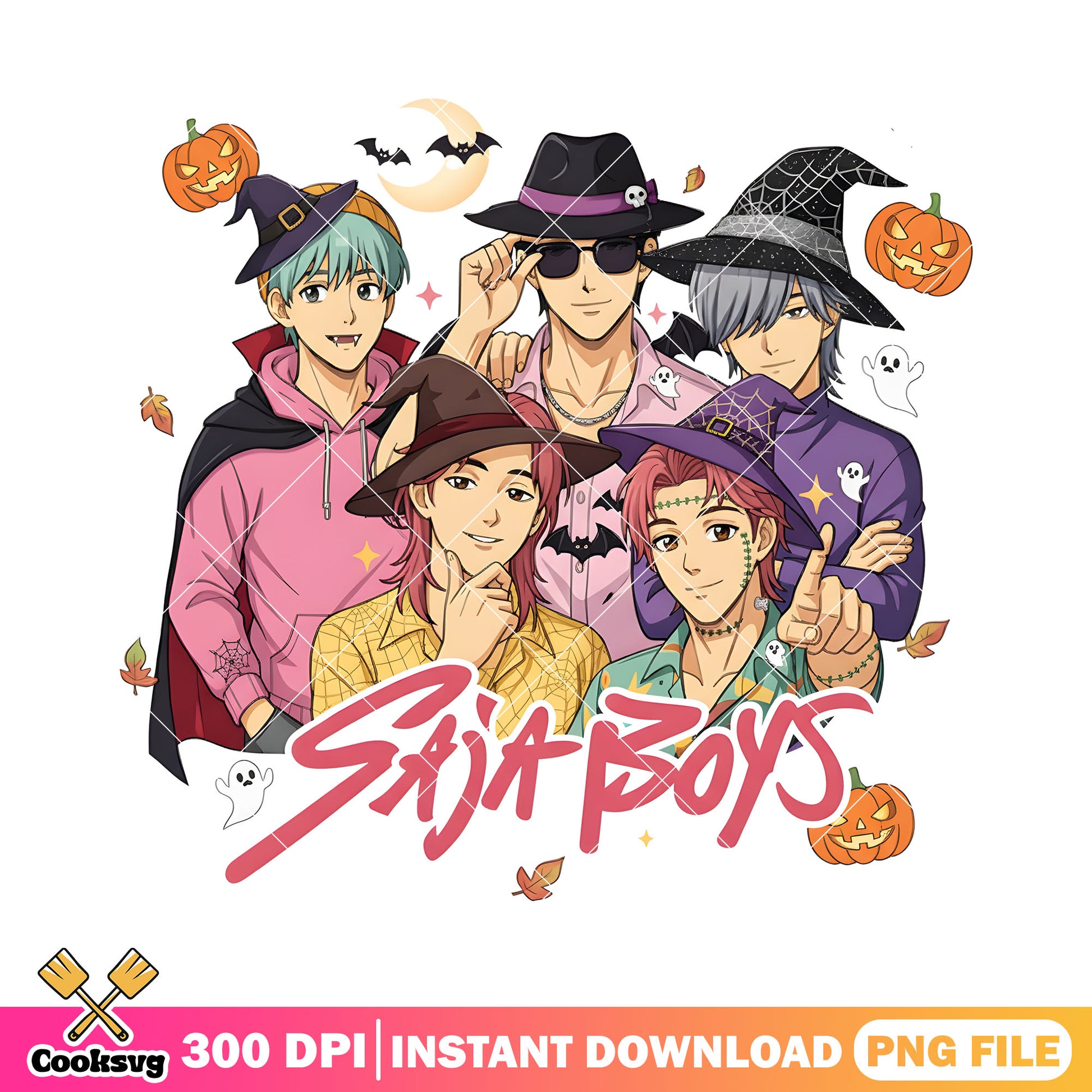 Saja boys costume halloween png, halloween saja boy png, witches hat png