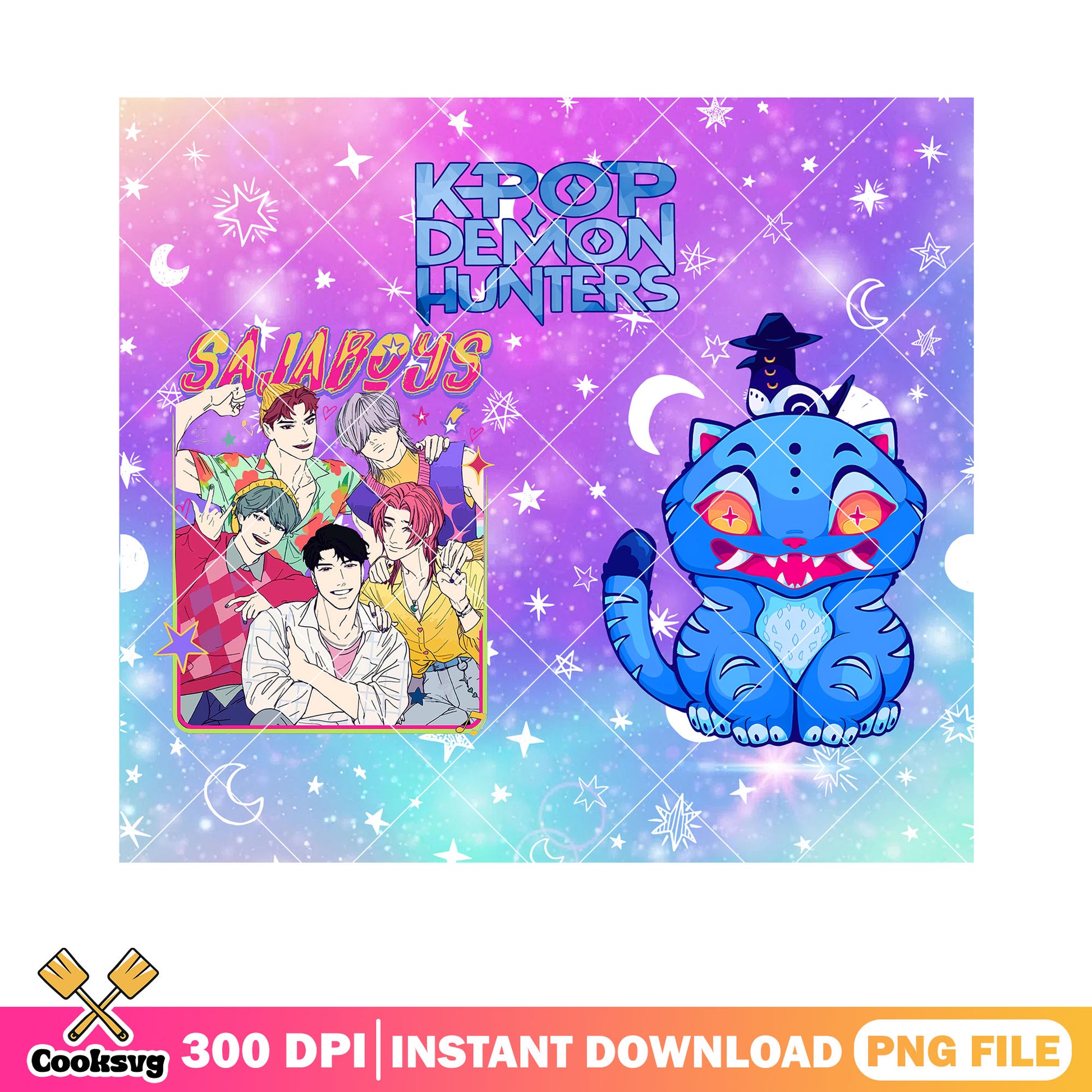 Saja boys demon kpop group png, tiger kpop png, anime tiger png