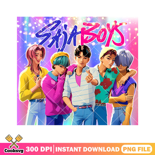 Saja boys flirting eyes png, love saja boys png, kpop hunters png
