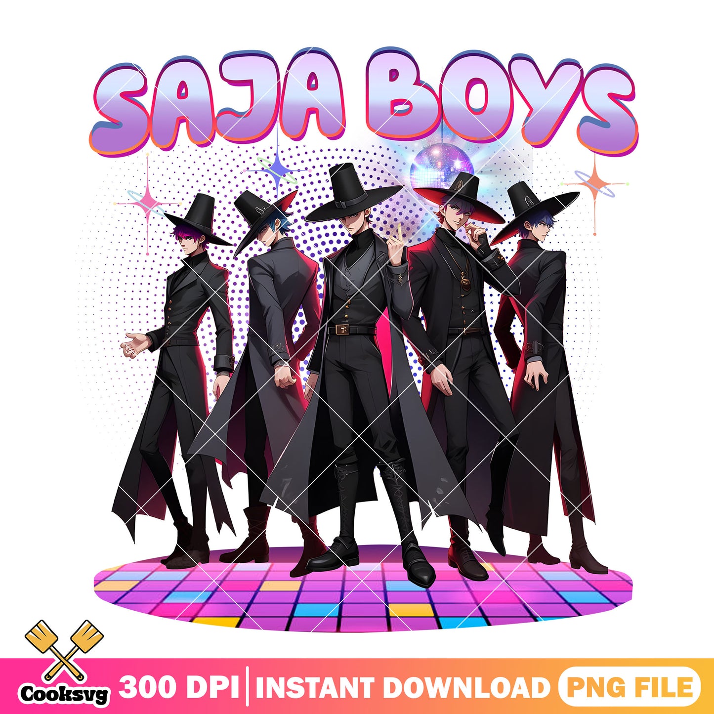Saja boys hunter fit png, kpop saja png, kpop hunters png