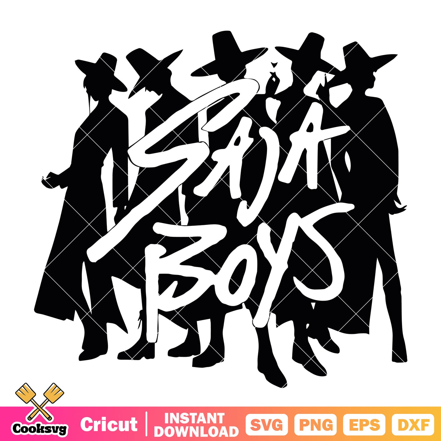 Saja boys hunters black svg, saja boys band svg, jinu saja svg