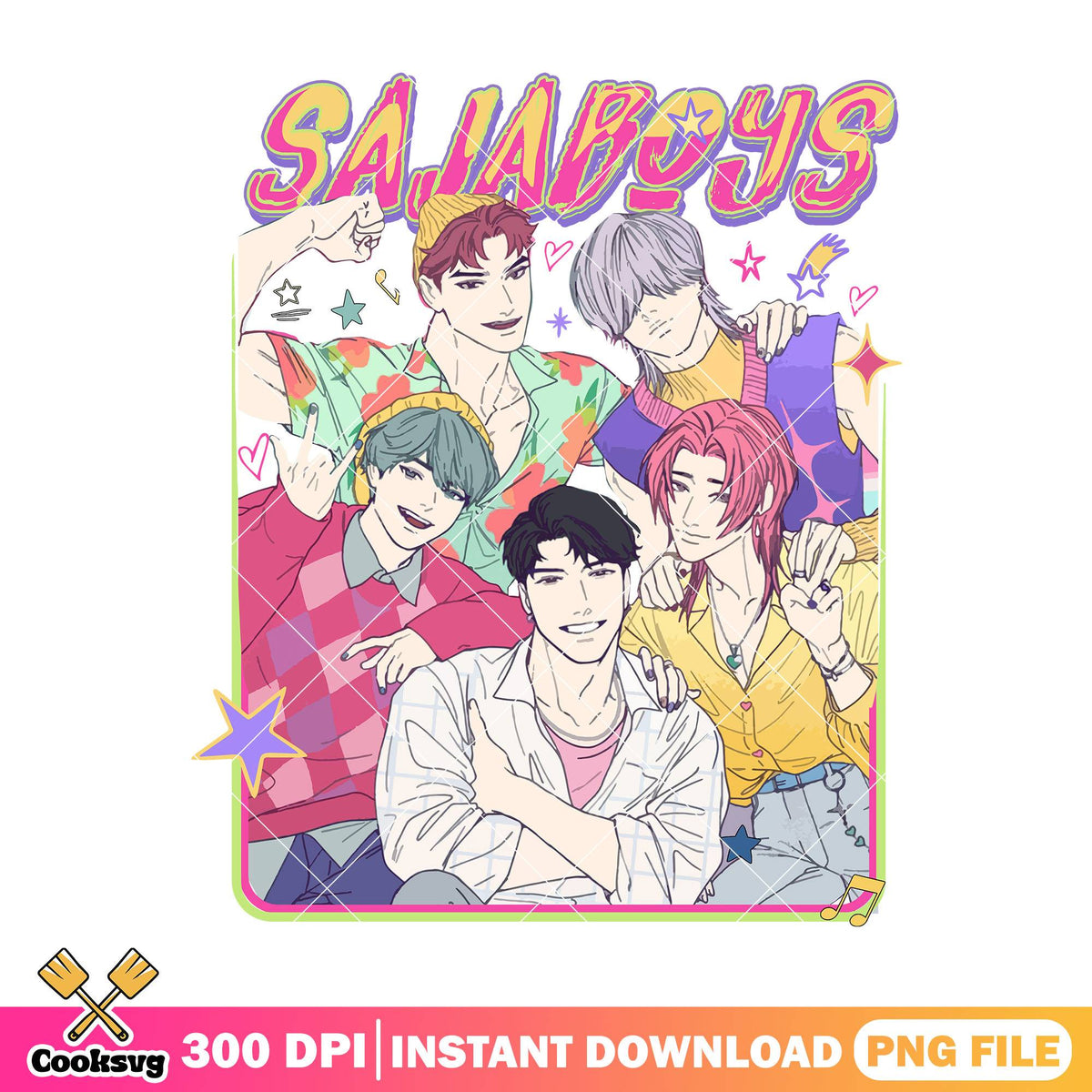 Saja boys kpop band design png, saja boys png, kpop demon hunters png