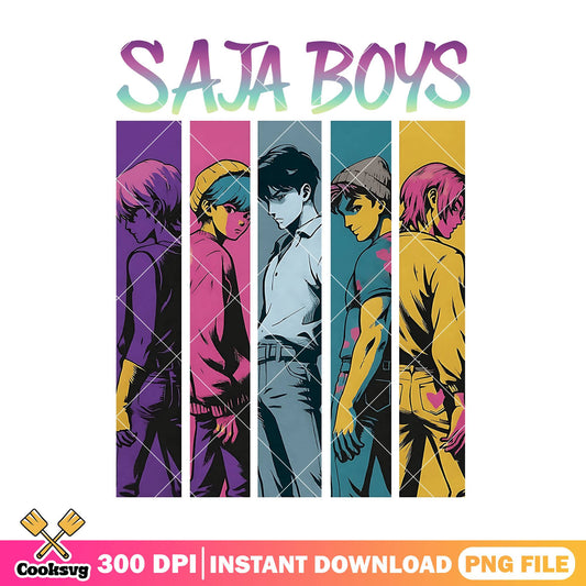 Saja boys kpop png, saja boys png, saja boy kpop hunter png
