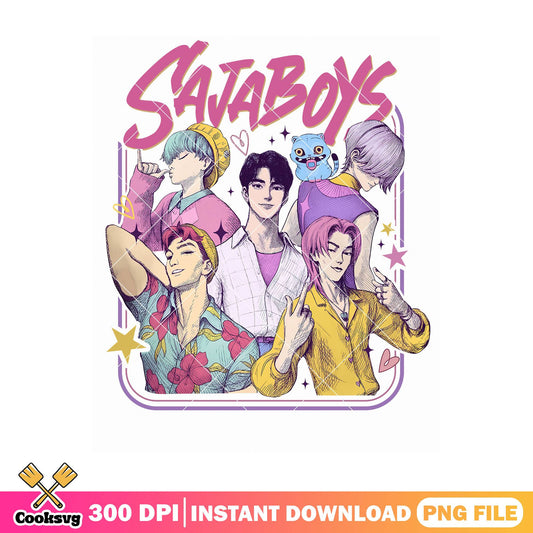Saja boys kpop team png, Kpop movie png, saja boys kpop png