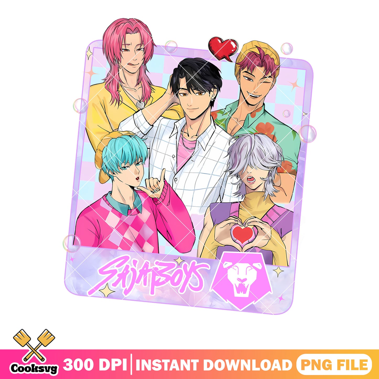 Saja boys logo band png, kpop hunters png, saja boys band png