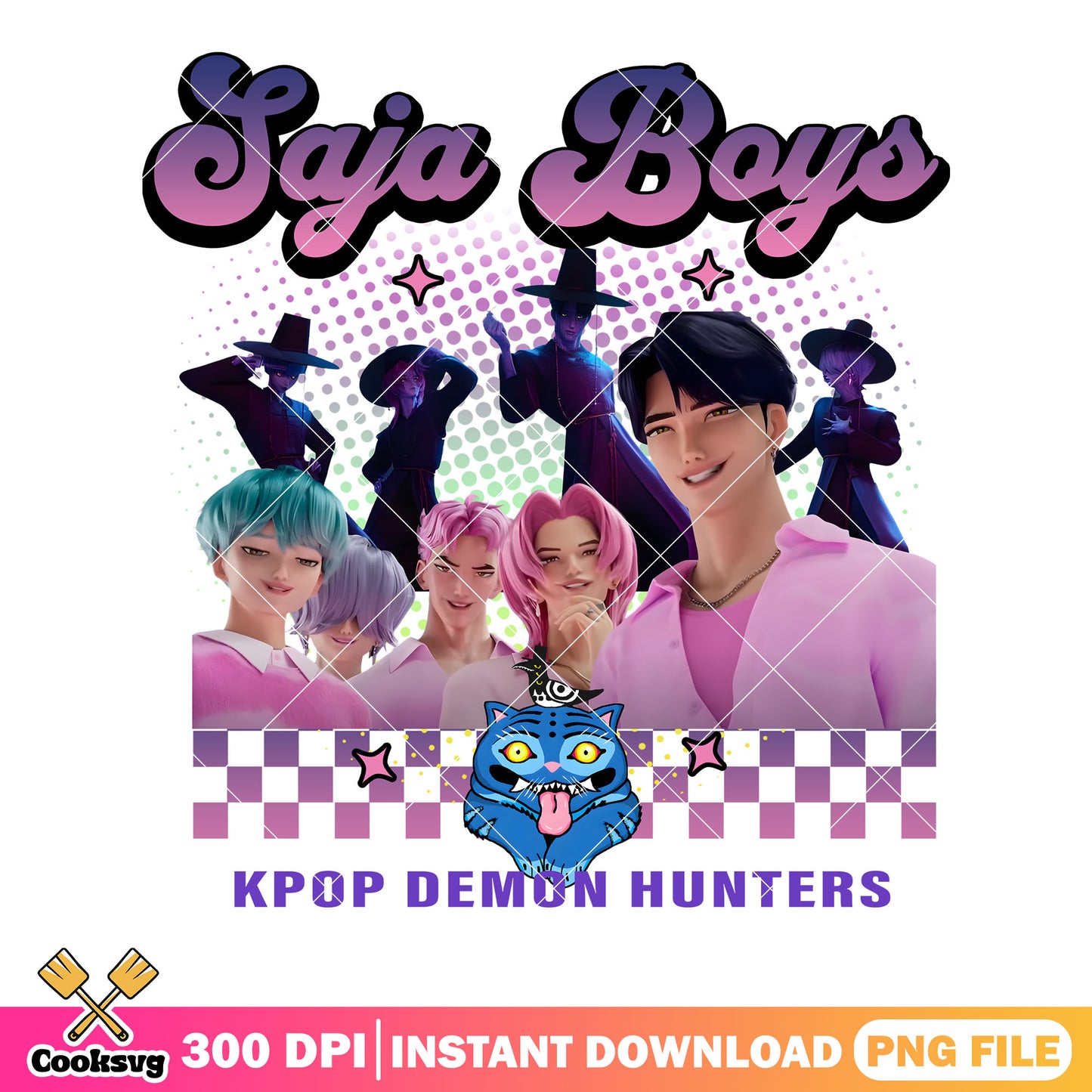 Saja boys pink lover png, kpop demon hunters png, kpop saja png