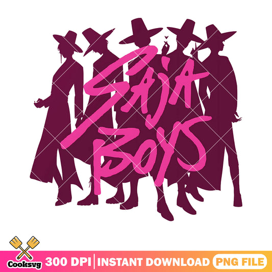 Saja boys poster members png, saja boys cast​ png, boys saja png
