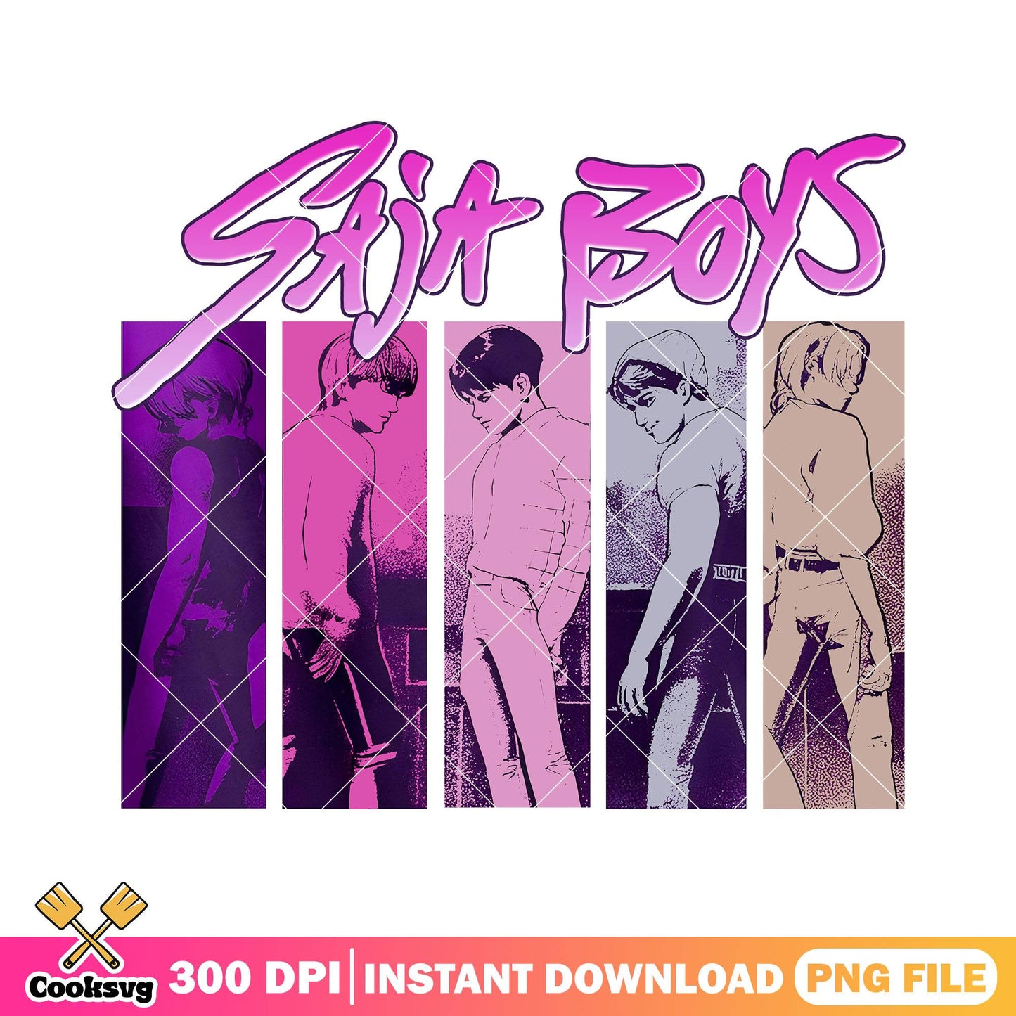 Saja boys side check png, kpop saja png, kpop demon hunters png